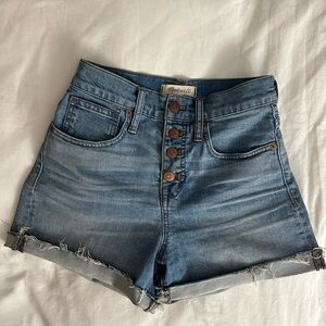 Madewell Button Fly Denim Shorts